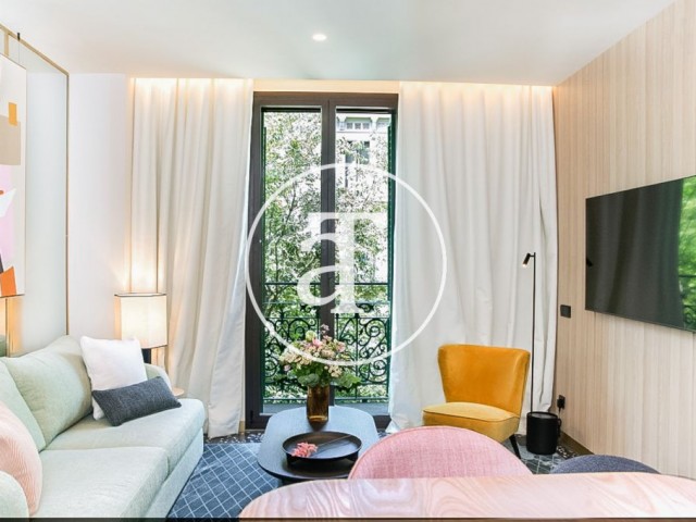 Monthly rental of brand new 2-bedroom apartment steps from Paseo de Gracia