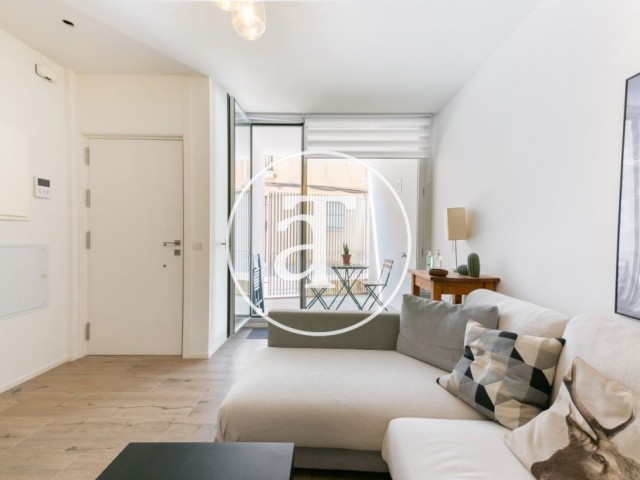 Monthly rental apartment with 2 bedrooms, studio and 2 terraces in Poblenou